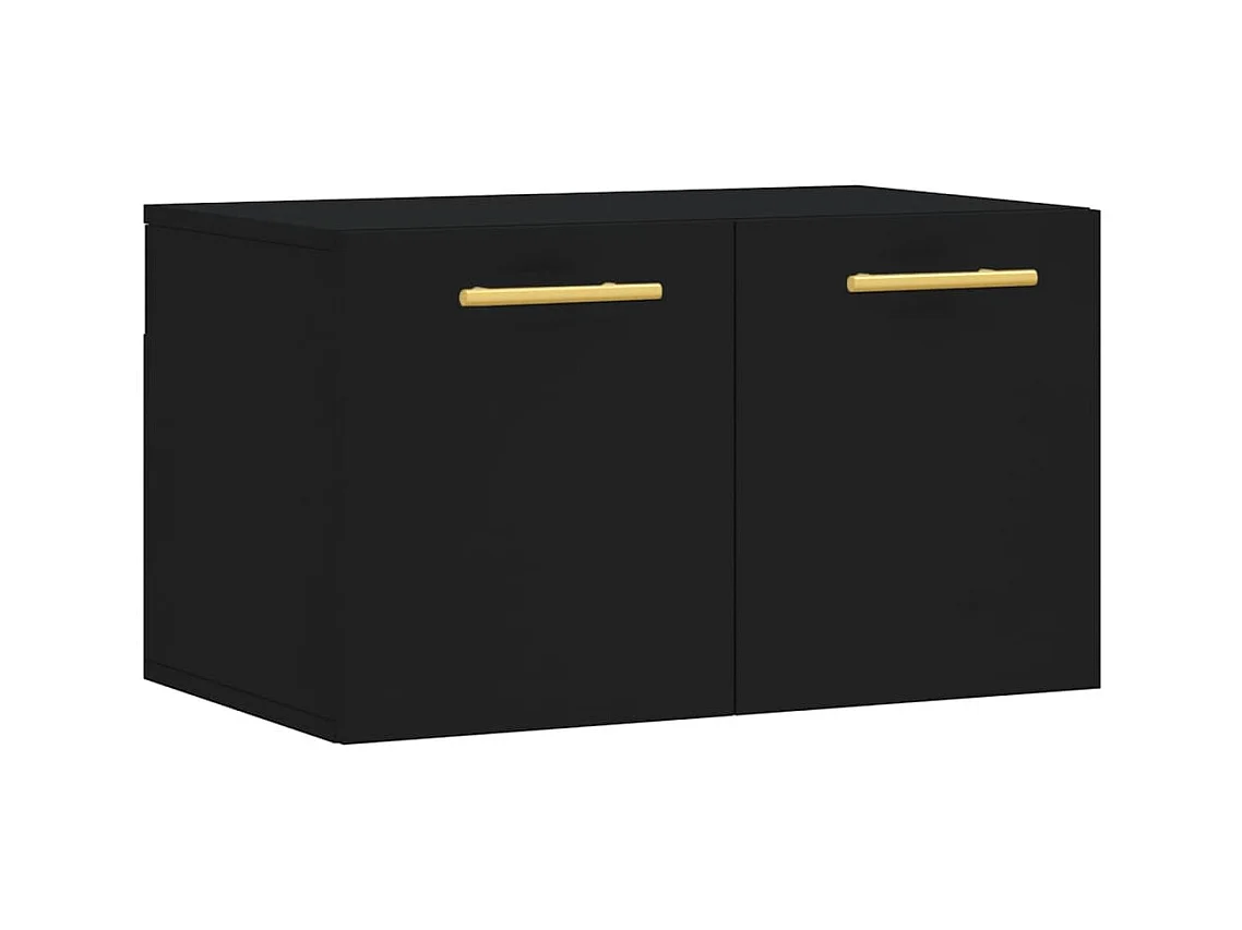 Armoire murale Noir 60x36,5x35 Bois d'ingénierie