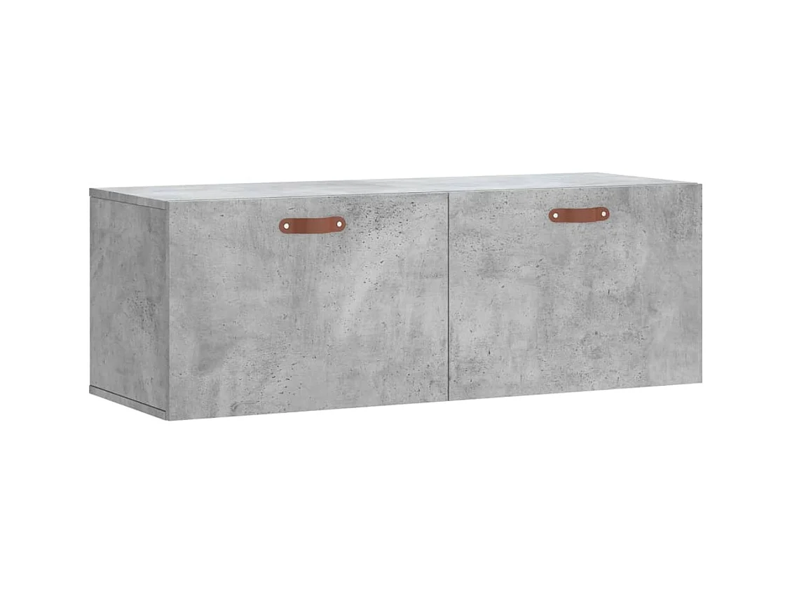 Armoire murale gris béton 100x36,5x35 bois d'ingénierie