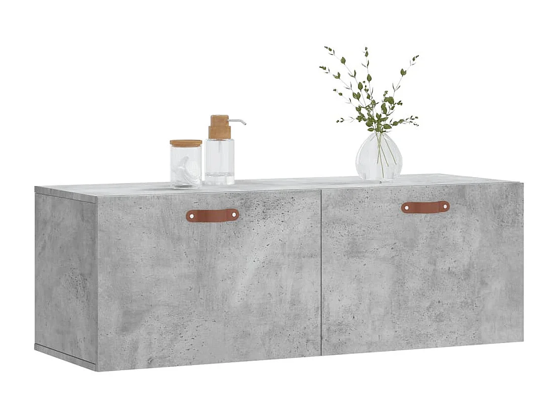 Armoire murale gris béton 100x36,5x35 bois d'ingénierie