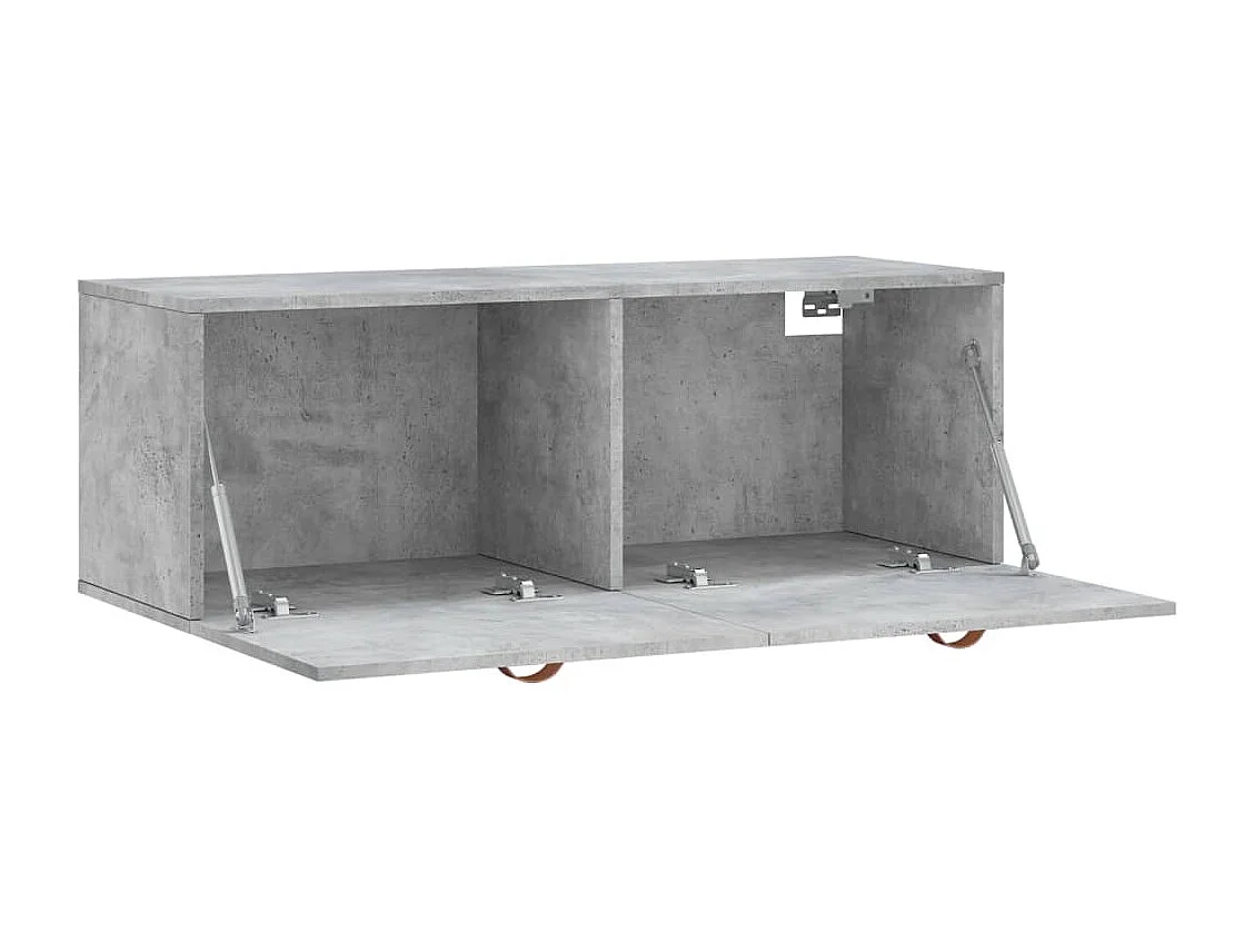 Armoire murale gris béton 100x36,5x35 bois d'ingénierie