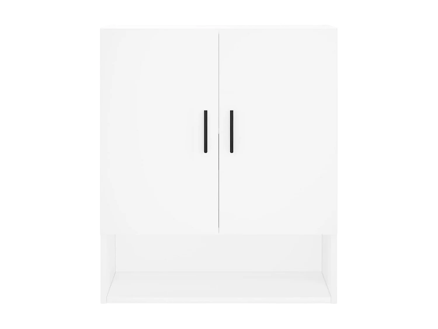 Armoire murale blanc 60x31x70 bois d'ingénierie