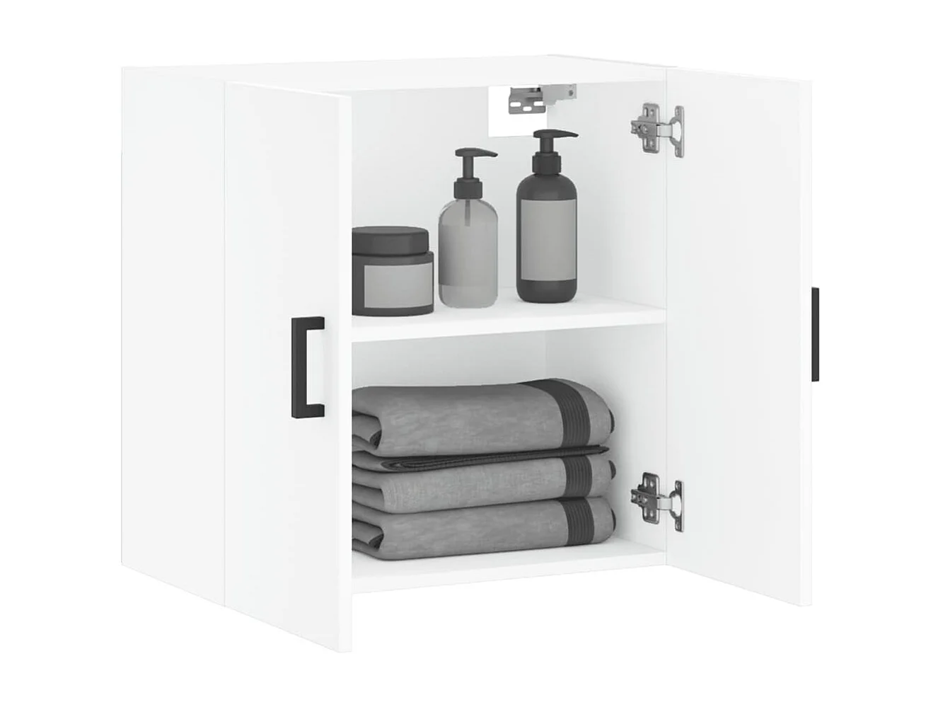 vidaXL Armario de pared madera de ingeniería blanco 60x31x60 cm