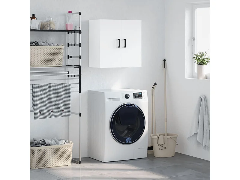 Armoire murale blanc 60x31x60 bois d'ingénierie