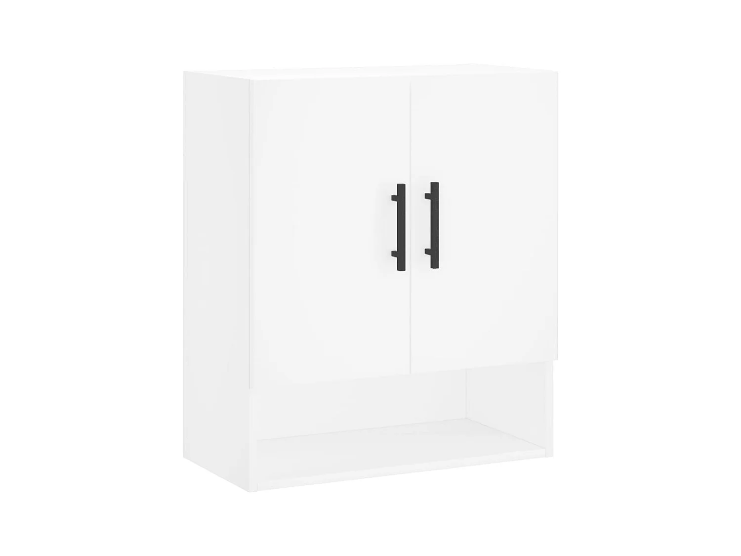 Armoire murale blanc 60x31x70 bois d'ingénierie