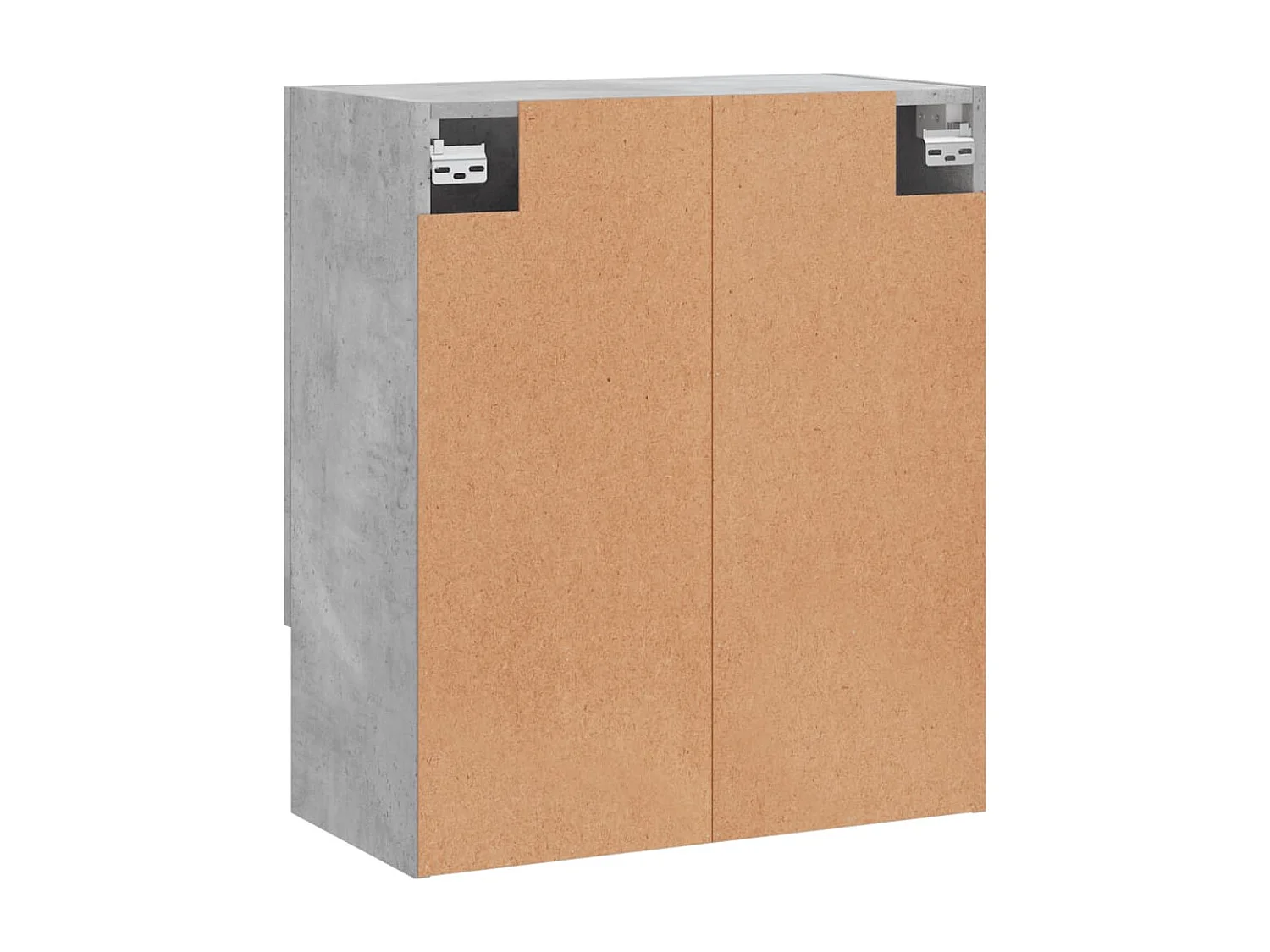 Armoire murale gris béton 60x31x70 bois d'ingénierie