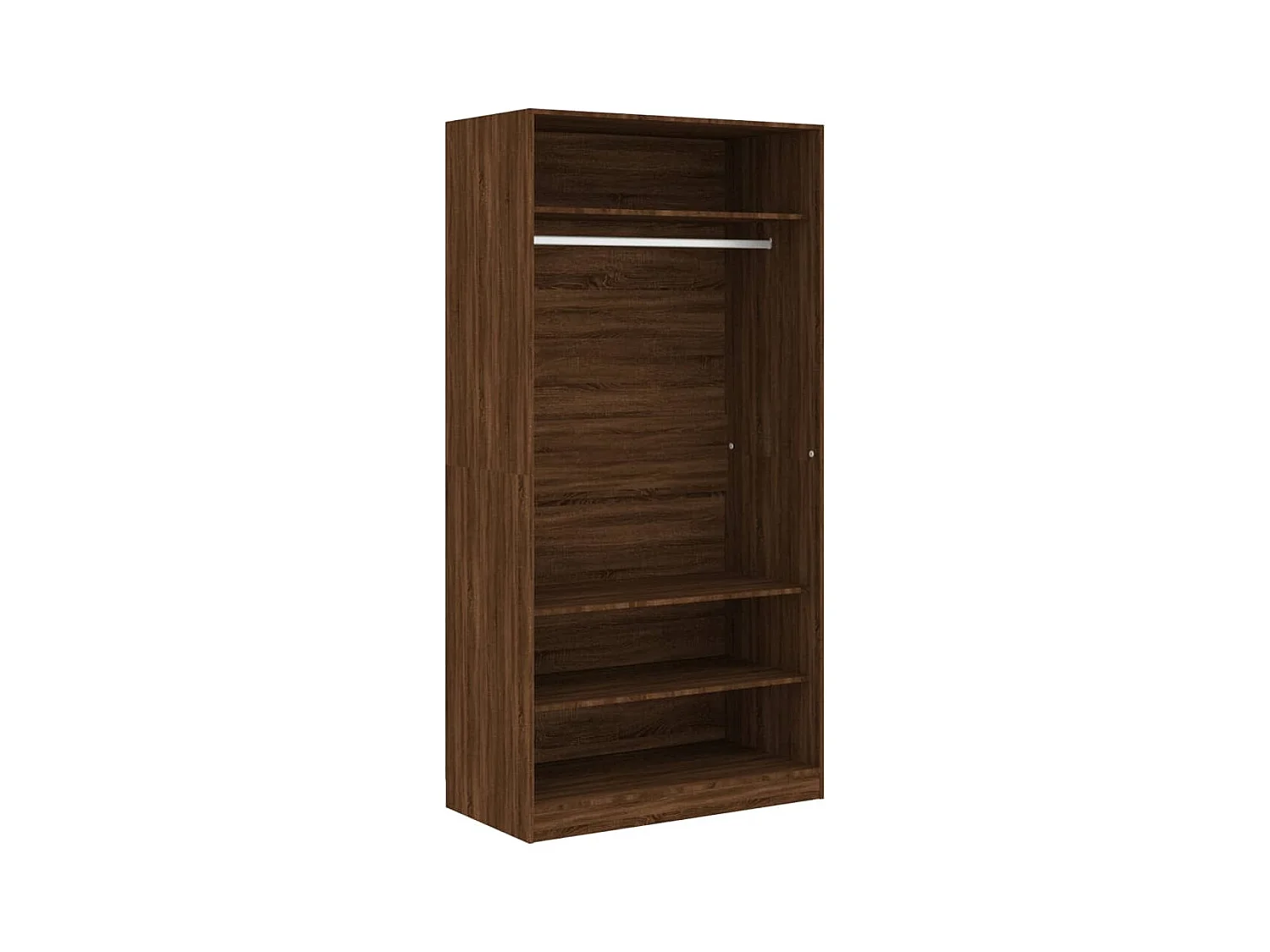 Armoire dressing 1 penderie 3 étagères 100cm - Collection Klozer-Noyer