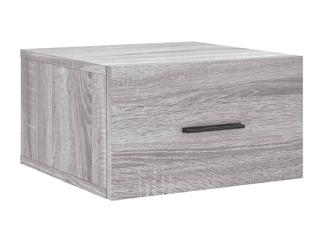 Table de chevet murale sonoma gris 35x35x20