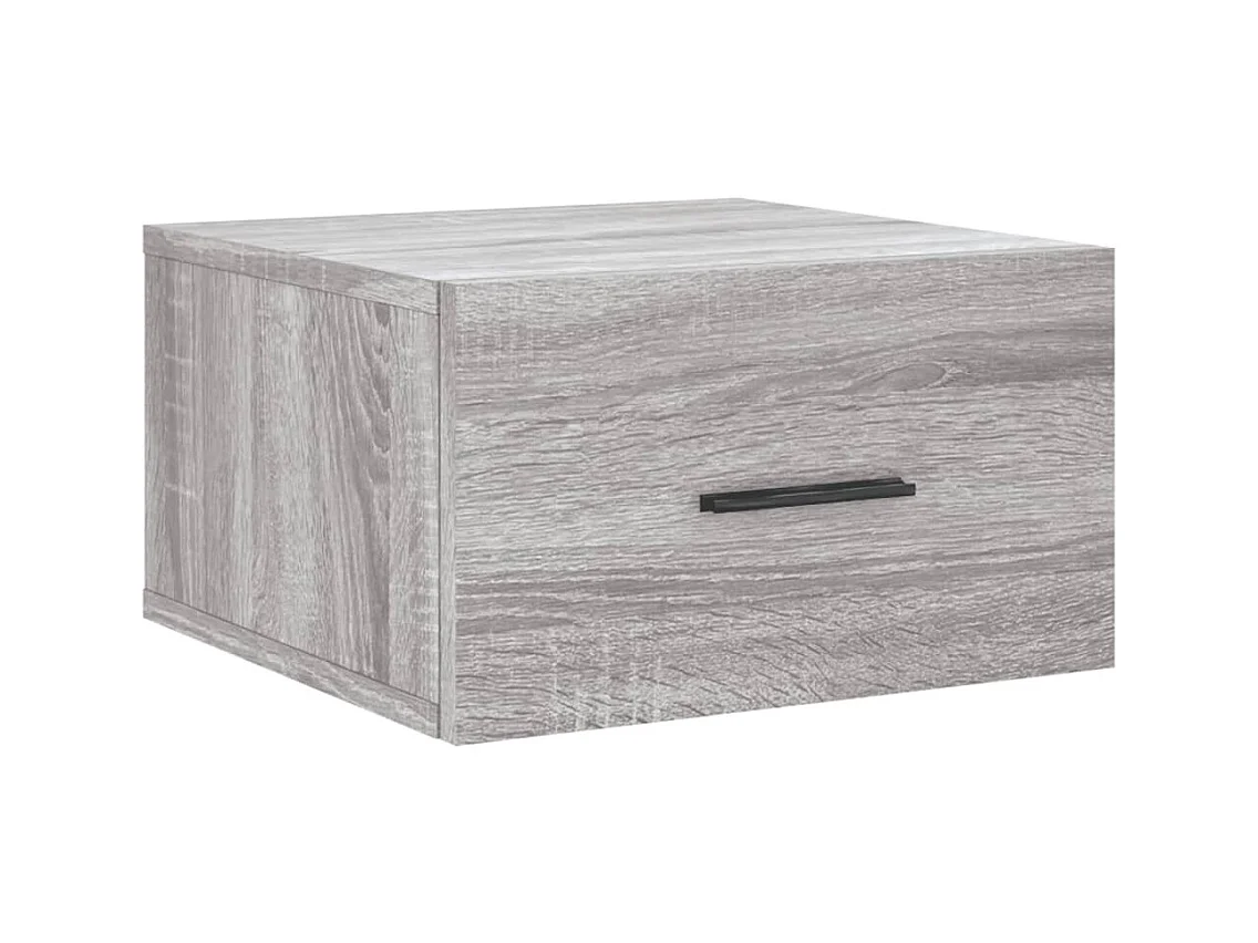 Table de chevet murale sonoma gris 35x35x20