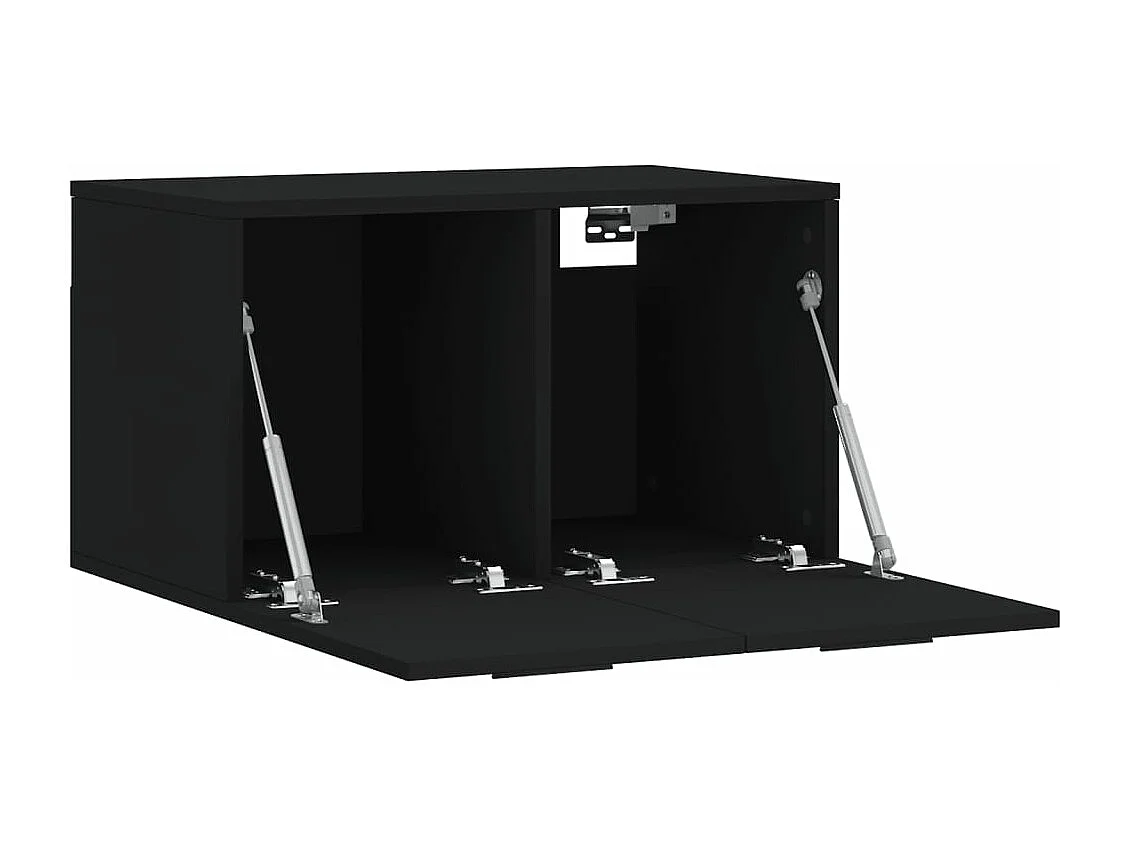 Armoire murale Noir 60x36,5x35 Bois d'ingénierie