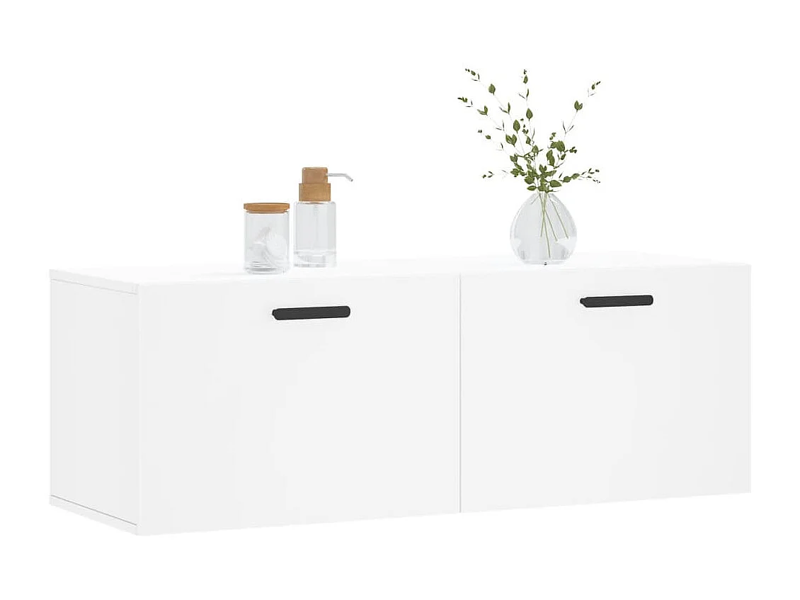 Armoire murale blanc 100x36,5x35 bois d'ingénierie