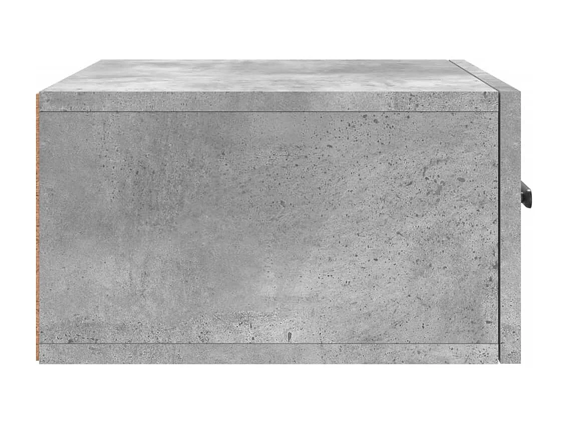 Tables de chevet murales 2 pcs gris béton 35x35x20