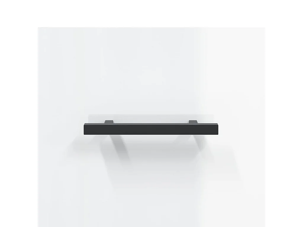 Tables de chevet murales 2 pcs blanc brillant 35x35x20