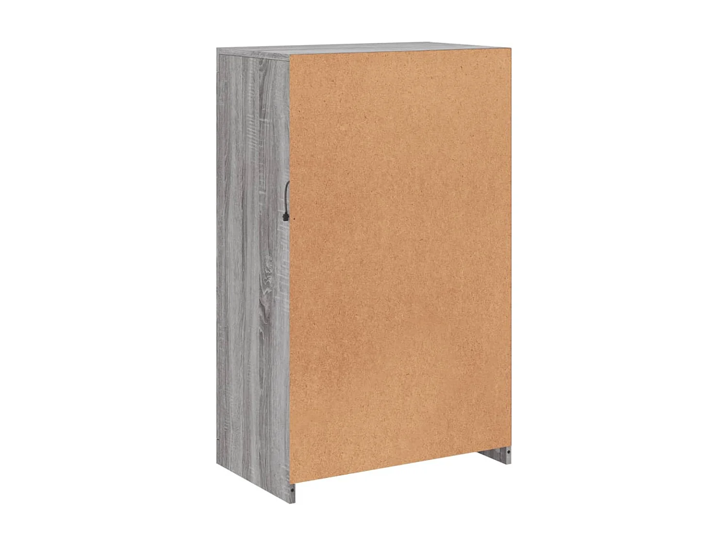 Armoire latérale et lumières LED sonoma gris bois d'ingénierie