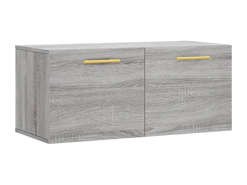 Armoire murale sonoma gris 80x36,5x35 bois d'ingénierie