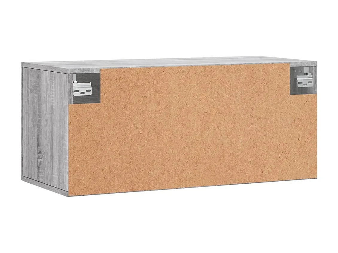 Armoire murale sonoma gris 80x36,5x35 bois d'ingénierie