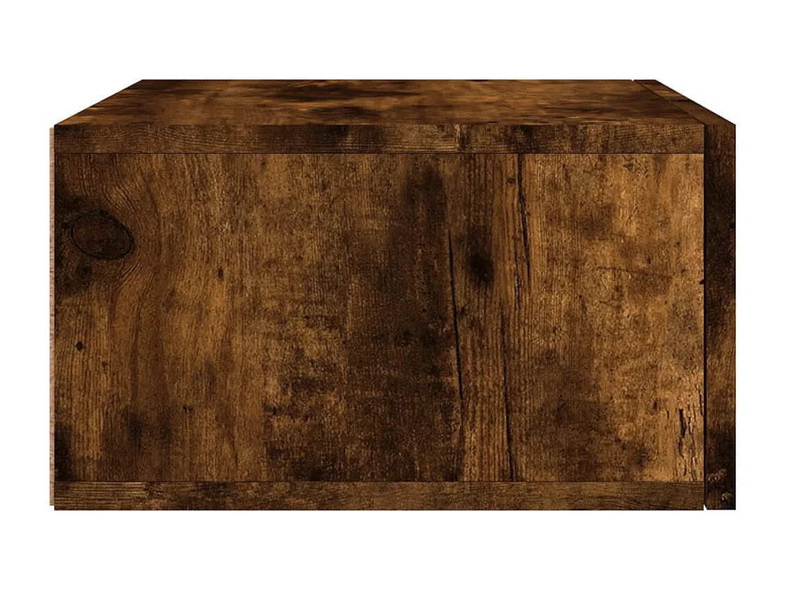 Tables de chevet murales 2 pcs chêne fumé 35x35x20