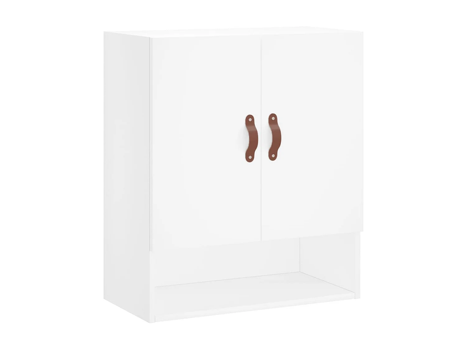 Armoire murale blanc 60x31x70 bois d'ingénierie