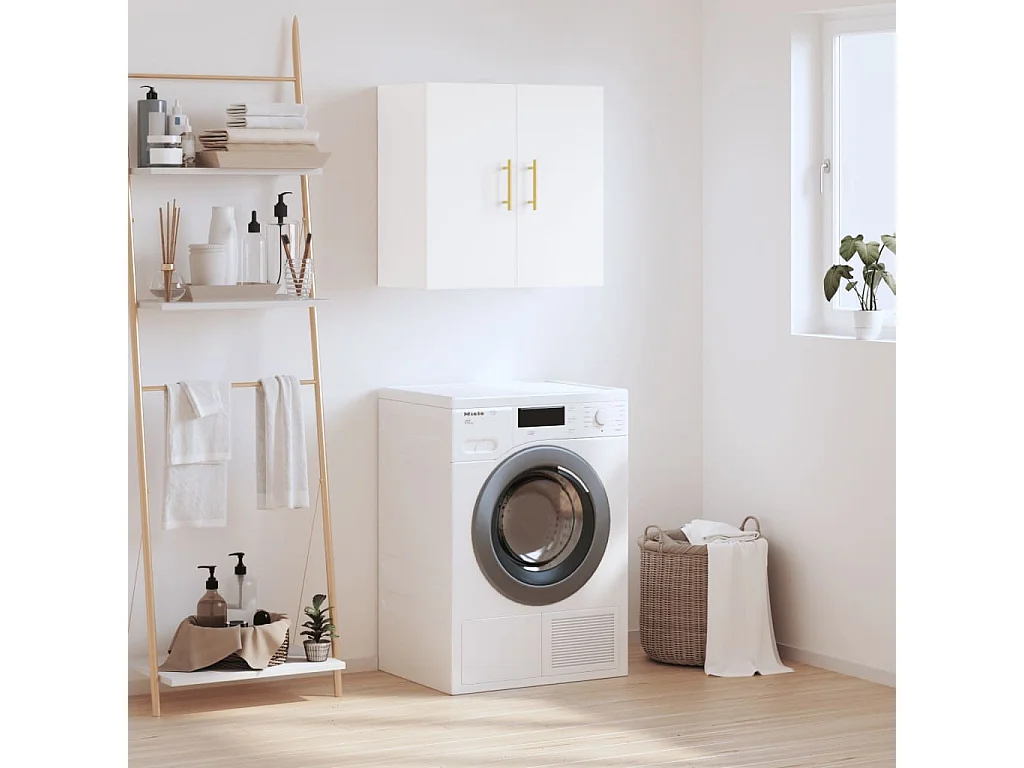 Armoire murale blanc 60x31x60 bois d'ingénierie