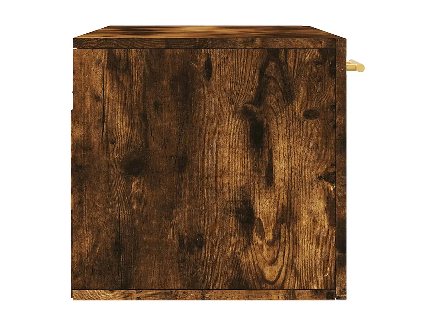 Armoire murale chêne fumé 80x36,5x35 bois d'ingénierie