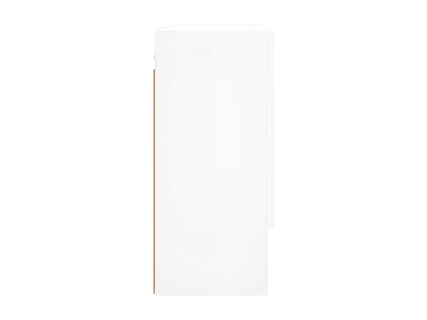 Armoire murale Blanc brillant 60x31x70 Bois d'ingénierie