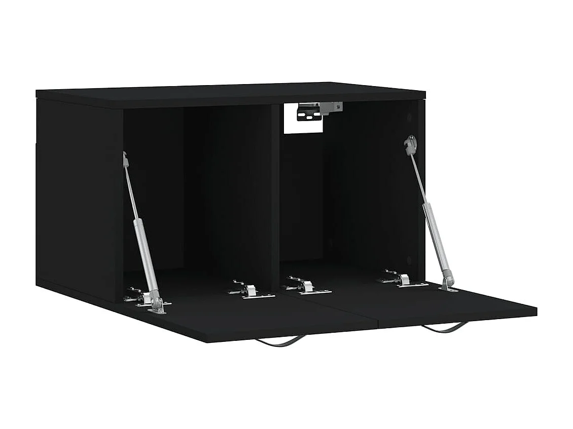 Armoire murale Noir 60x36,5x35 Bois d'ingénierie