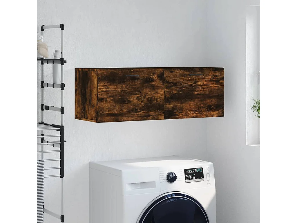 Armoire murale Chêne fumé 100x36,5x35 Bois d'ingénierie