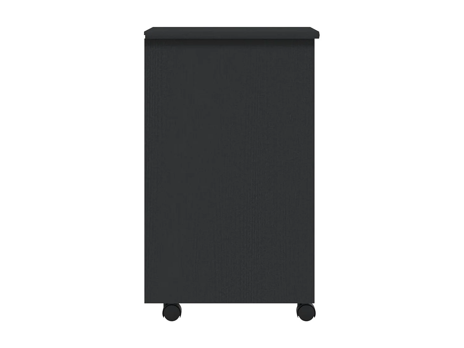 Armoire roulante avec tiroirs MOSS gris bois de pin solide