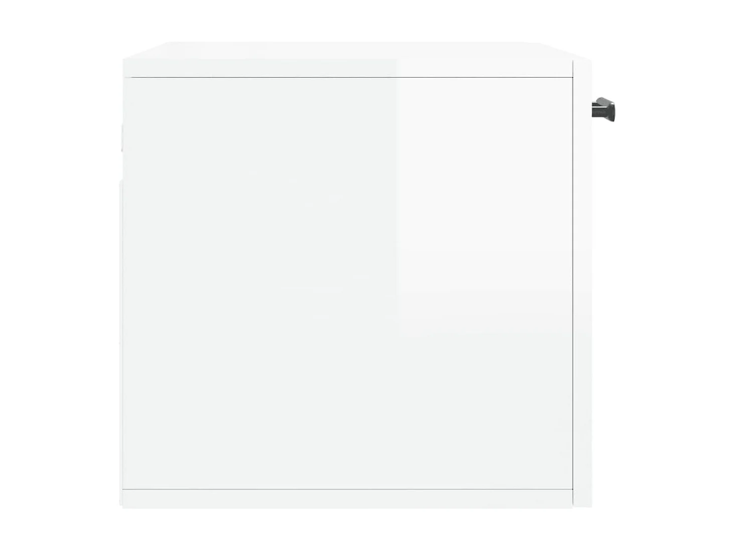 Armoire murale Blanc brillant 60x36,5x35 Bois d'ingénierie