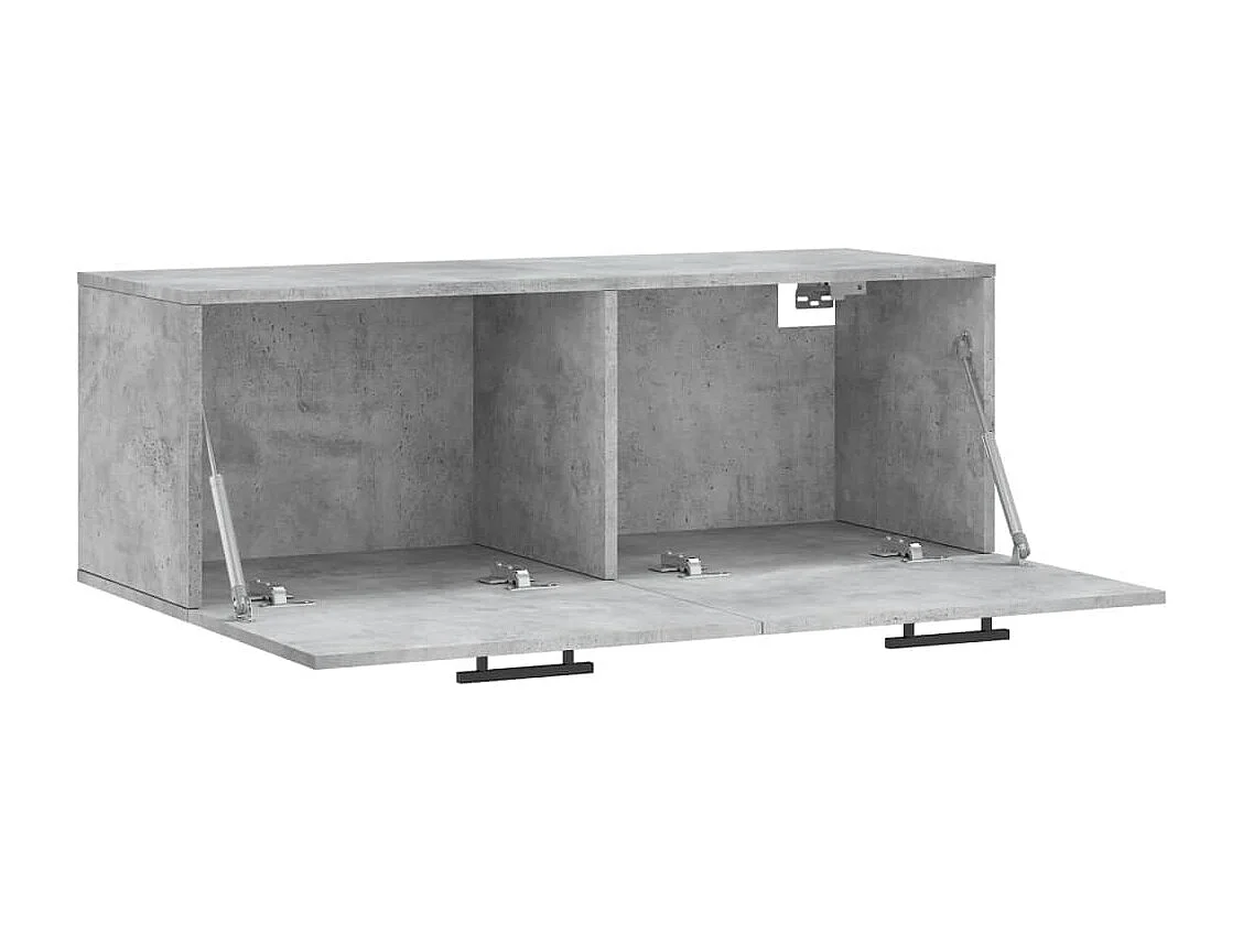 Armoire murale gris béton 100x36,5x35 bois d'ingénierie