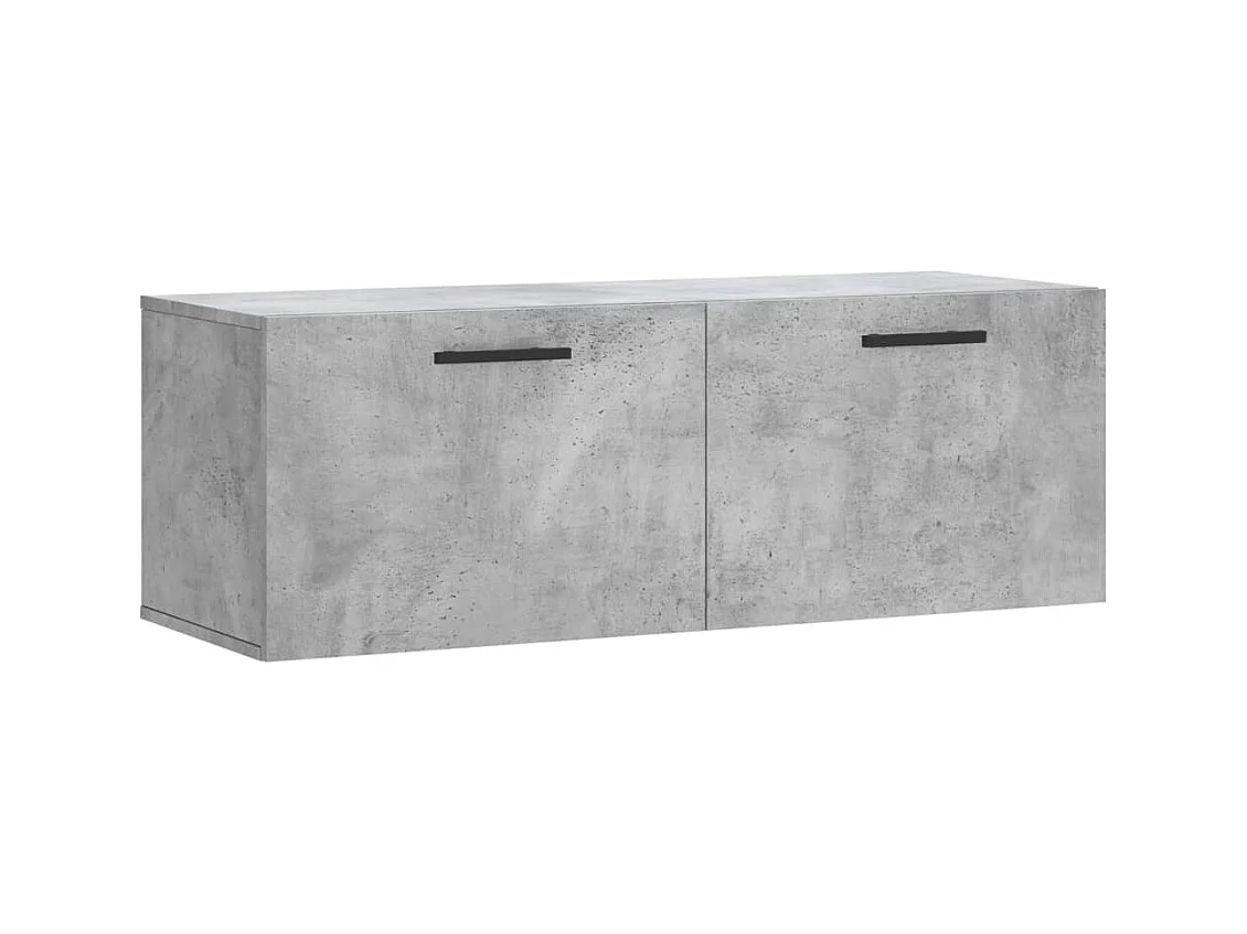 Armoire murale gris béton 100x36,5x35 bois d'ingénierie