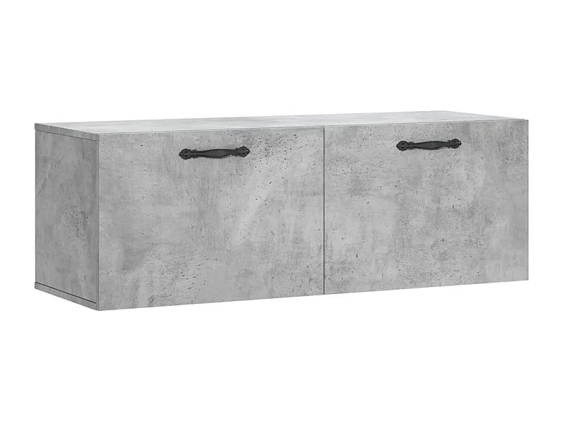 Armoire murale gris béton 100x36,5x35 bois d'ingénierie