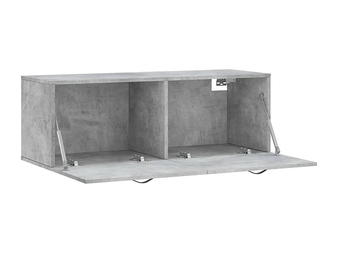 Armoire murale gris béton 100x36,5x35 bois d'ingénierie