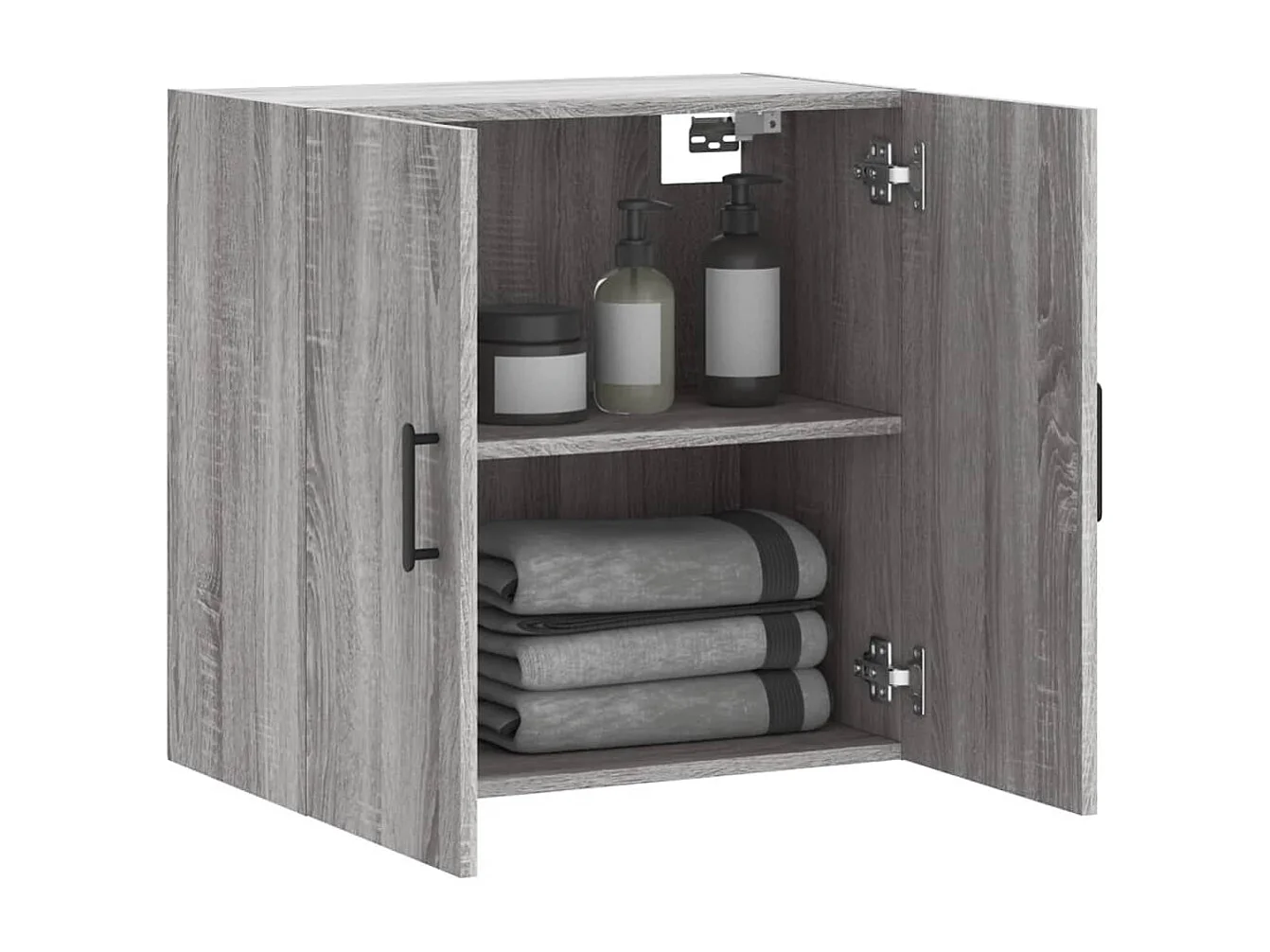 Armoire murale sonoma gris 60x31x60 bois d'ingénierie