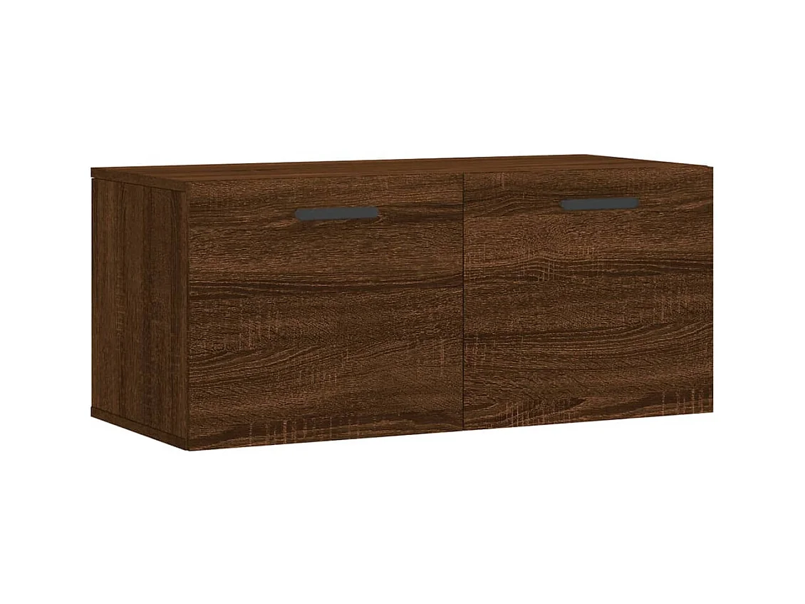 Armoire murale chêne marron 80x36,5x35 bois d'ingénierie