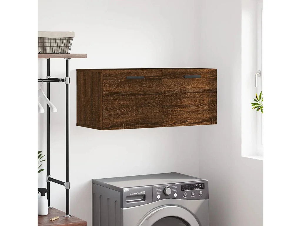 Armoire murale chêne marron 80x36,5x35 bois d'ingénierie