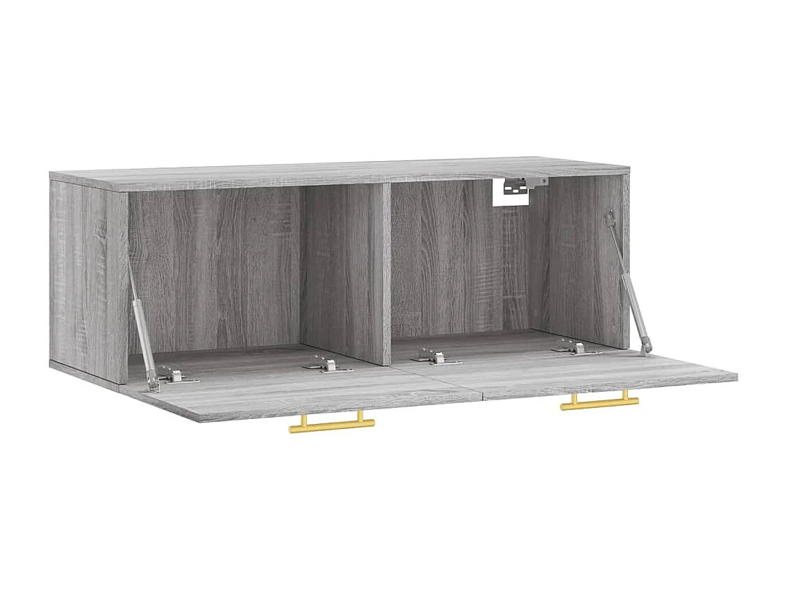 Armoire murale sonoma gris 100x36,5x35 bois d'ingénierie