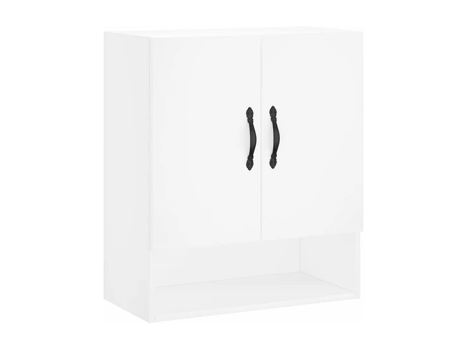 Armoire murale blanc 60x31x70 bois d'ingénierie