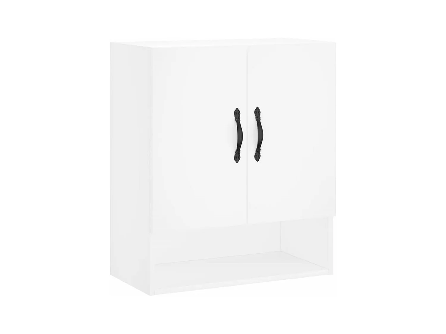Armoire murale blanc 60x31x70 bois d'ingénierie