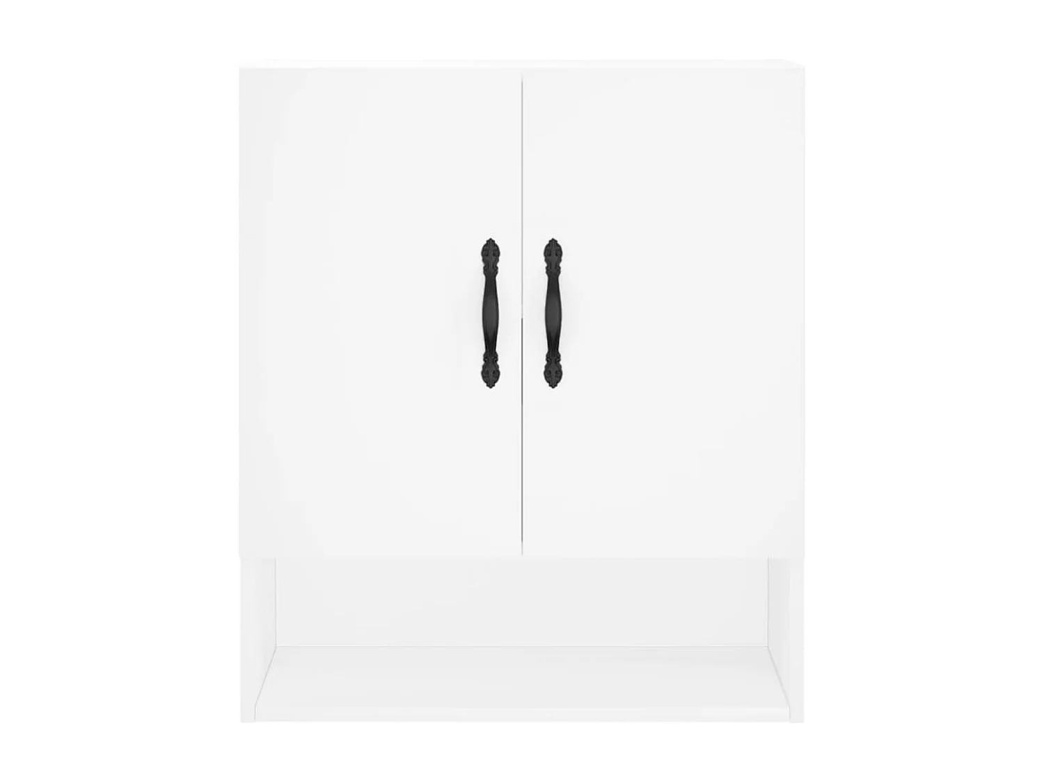 Armoire murale blanc 60x31x70 bois d'ingénierie