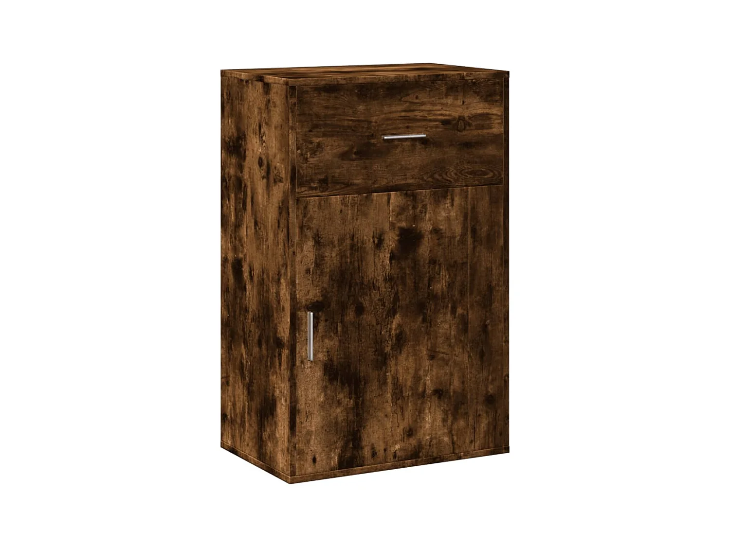 Armoire de rangement chêne fumé 56,5x39x90 bois d'ingénierie