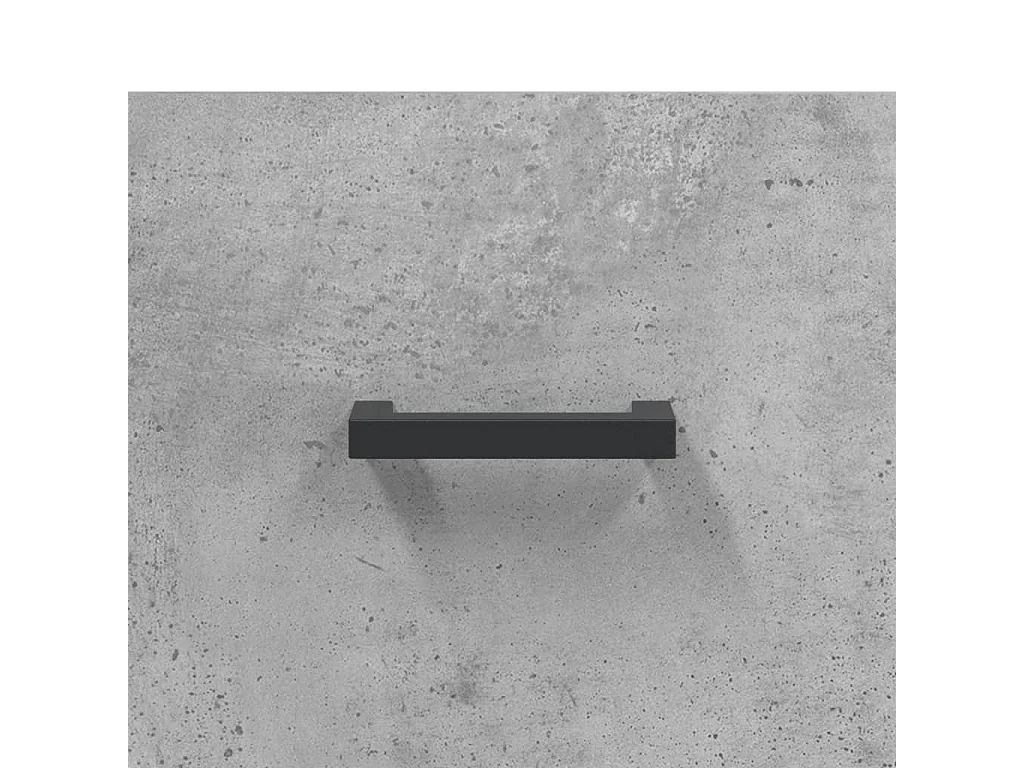 Table de chevet murale gris béton 35x35x20