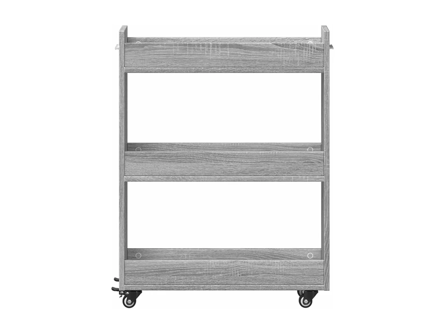 Armoire avec roues sonoma gris 60x22x79 bois d'ingénierie