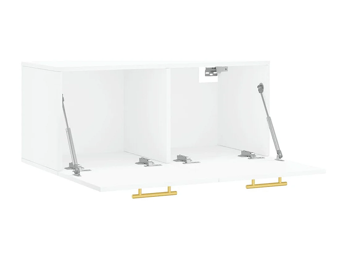 Armoire murale blanc 80x36,5x35 bois d'ingénierie