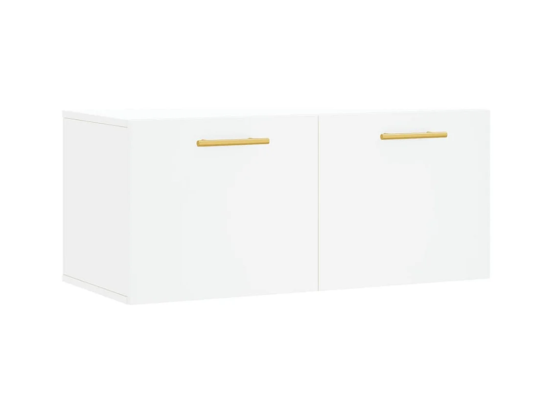 Armoire murale blanc 80x36,5x35 bois d'ingénierie
