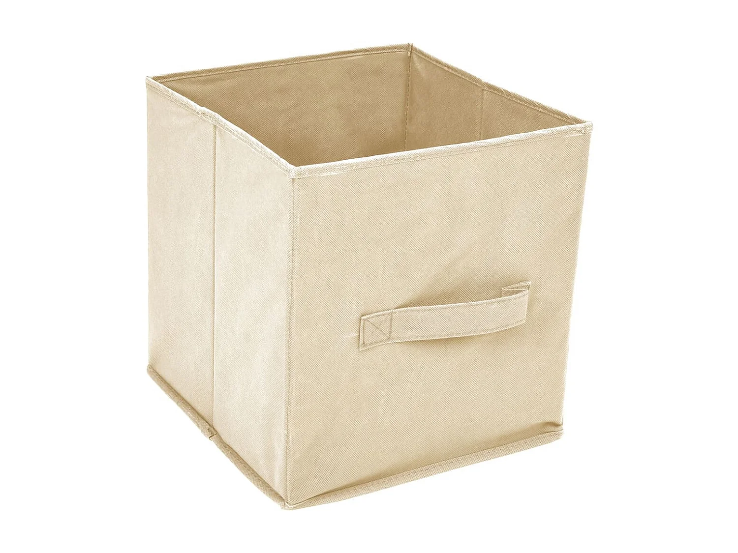 Armoire de rangement 4 paniers en tissu Crème 63x30x71 Acier