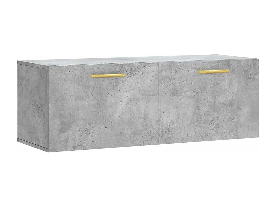 Armoire murale gris béton 100x36,5x35 bois d'ingénierie