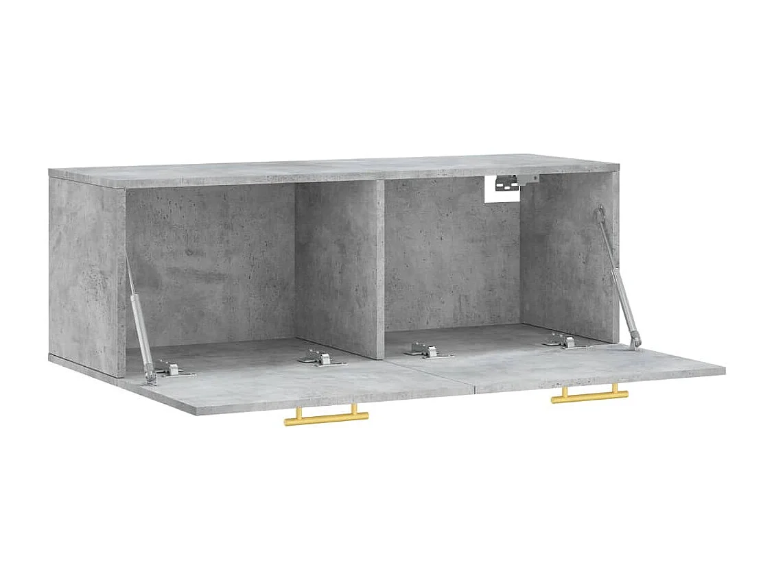 Armoire murale gris béton 100x36,5x35 bois d'ingénierie