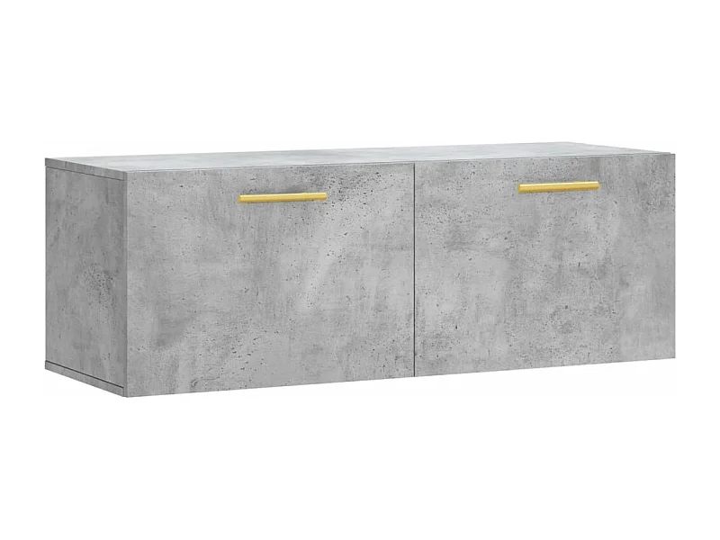 Armoire murale gris béton 100x36,5x35 bois d'ingénierie