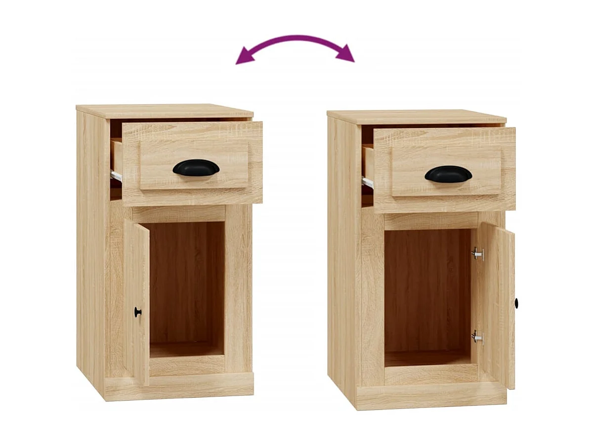 Armoire latérale avec tiroir chêne sonoma 40x50x75