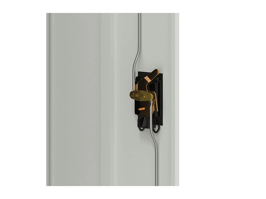Archiefkast 90x40x105 cm staal lichtgrijs